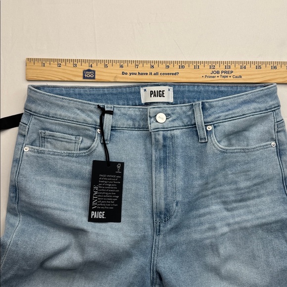 Paige High Rise Laurel Canyon Jeans size 32 32x32 wide leg boot cut soft stretch - Picture 14 of 17